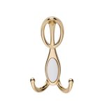 Arya Portmanto Askısı, Metal Vestiyer Askısı, 72 Gr, Dolap ve Duvar Askılığı, Altin (Vidalı)