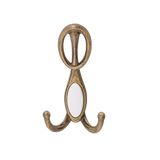 Arya Portmanto Askısı, Metal Vestiyer Askısı, 72 Gr, Dolap ve Duvar Askılığı, Antik Sari (Vidalı)