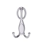 Arya Portmanto Askısı, Metal Vestiyer Askısı, 72 Gr, Dolap ve Duvar Askılığı, Krom (Vidalı)