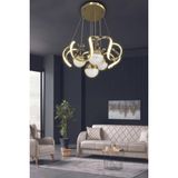 Arya Xl 4 Top Modern Salon - Oturma Odası Avizesi - Gold - Kumandalı