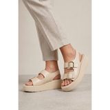 Aryan 83-606 Kadın Comfort Günlük Sandalet - Bej