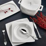 Aryıldız 153.50.AR45002 Bone Square Porselen 60 Parça Yemek Takımı