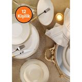 Aryıldız 60 Parça Elif Aria Yemek Takımı Gold AR4050378