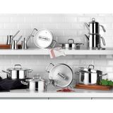 Aryıldız AR243787 Vogue 20 Parça Cam Kapak Ideal Çelik Çeyiz Seti