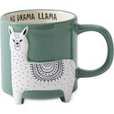 Aryıldız Aryıldz Animal Lama Figürlü Kupa 320ML 278314 - Yeşil - Beyaz