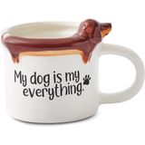 Aryıldız Aryıldz Mood Köpek Figürlü Kupa 315ML 278321 - Beyaz - Kahverengi