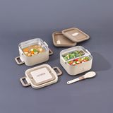 Aryıldız Bento Lunch Box Kare Beige 1400 ml