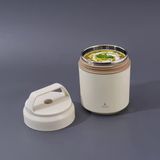 Aryıldız Bento Yuvarlak Lunch Box Yemek Termosu Bej 420Ml