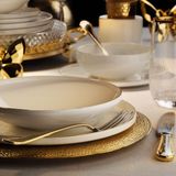 Aryıldız Bone Porselen Gold 24 Parça 6 Kişilik Yemek Takımı