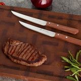 Aryıldız Brezil 2 Parça 11 cm Steak Bıçak Paslanmaz Çelik Bubinga Ağaç Saplı - 2 Adet