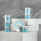 Aryıldız Castello 6 Kişilik Türk Kahve Fincan Takımı 90 ml - Renkli