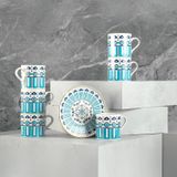 Aryıldız Castello 6 Kişilik Türk Kahve Fincan Takımı 90 ml