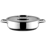 Aryıldız Colombus Metal Kulp Cam Kapak 24 cm Basık Tencere