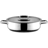 Aryıldız Colombus Metal Kulp Cam Kapak 26 cm Basık Tencere