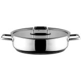 Aryıldız Colombus Metal Kulp Cam Kapak 30 cm Basık Tencere