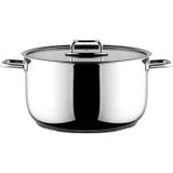 Aryıldız Colombus Metal Kulp Cam Kapak 30 cm Derin Tencere