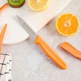 Aryıldız Daily Tırtıklı Meyve Bıçağı, Turuncu, 9 cm, Paslanmaz Çelik, Ergonomik Sap, Kopolimer Plastik