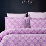 Aryıldız Damask Lyocell Çift Kişilik Nevresim Takımı Mürdüm