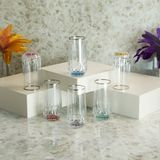 Aryıldız Fiona 6'lı Meşrubat Bardağı Platin 300 ml - Renkli