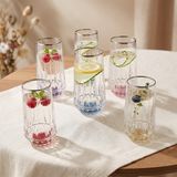 Aryıldız Fiona 6'lı Meşrubat Bardağı Platin 300 ml - Renkli