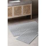 Aryıldız Home Aryıldızhome Banyo Halısı 2 Li Set Levina Açık Gri