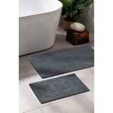 Aryıldız Home Aryıldızhome Banyo Halısı 2 Li Set Levina Koyu Gri