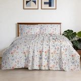 Aryıldız Home Butterfly Ranforce Baskılı Çift Kişilik Pike - Çok Renkli
