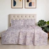 Aryıldız Home Peony Ranforce Baskılı Çift Kişilik Pike - Çok Renkli