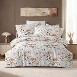 Aryıldız Home Saten Baskılı Nevresim Takımı Çift Kişilik Coral - 001-Renkli - 240 x 260 cm