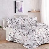 Aryıldız Home Saten Baskılı Nevresim Takımı Çift Kişilik Morris - 001-Renkli - 240 x 260 cm