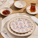 Aryıldız Ivy Blue Pink 6 Kişilik 32 Parça Kahvaltı Takımı