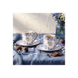 Aryıldız Lavanya Blue 4 Parça 2 Kişilik Kahve Fincan Takımı 90 ml