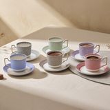 Aryıldız Lily 6 Kişilik 12 Parça Kahve Fincan Takımı 120 ml - 6 Adet