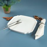 Aryıldız Lunar Kare Servis Tabağı Modern Tasarım Renkli 27 cm