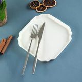 Aryıldız Lunar Kare Servis Tabağı Renkli Porselen 18cm