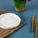 Aryıldız Lunar Yuvarlak Servis Tabağı 18 cm - Beyaz - Beyaz 18 cm 1 Adet