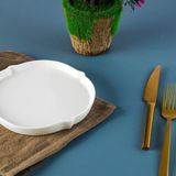 Aryıldız Lunar Yuvarlak Servis Tabağı Modern Porselen Renkli 18 Cm