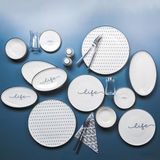 Aryıldız Maya Life 34 Parça Renkli 6 Kişilik Kahvaltı Takımı Desenli Porselen Set