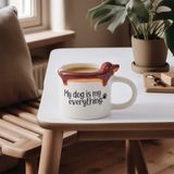 Aryıldız Mood Köpek Figürlü Kupa 315 ml - 001 - Beyaz