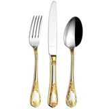 Aryıldız Pera Prestige Altın Gold 89 Parça Çatal Kaşık Bıçak Takımı