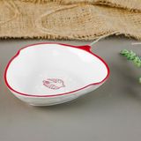 Aryıldız Red Bird Servis Sunum Tabağı Kırmızı Kuş Desenli Renkli 12cm