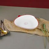 Aryıldız Red Bird Üçgen Servis Tabağı Kırmızı Detaylı Renkli 20 cm
