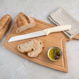 Aryıldız Rexa Tırtıklı Ekmek Bıçak Krem 19 cm