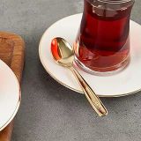 Aryıldız Sarmaşık Vakumlu 6 Adet Gold Çay Kaşığı