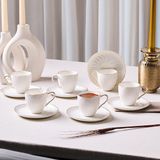 Aryıldız Serena Gold 12 Parça 6 Kişilik Kahve Fincan Takımı 90 ml - Renkli