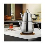 Aryıldız Solid Çaydanlık Takım Orta Teapot Dayanıklı Malzeme Enerji Tasarruflu Geleneksel Tasarım - Gümüş