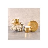 Aryıldız Stellar Gold 4 Parça 2 Kişilik Türk Kahve Fincan Takımı 90 ml