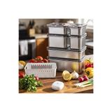 Aryıldız Vacuum & Fresh Çelik 14 Parça Saklama Kabı Seti