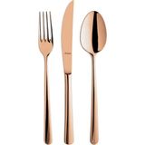 Aryıldız Viole Bronz 6 Kişilik 24 Parça Çatal Kaşık Bıçak Takımı