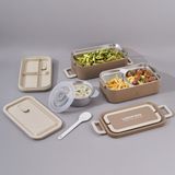 Aryıldız Vizon (Haki) Renkli Bento Dikdörtgen Lunch Box Yemek Termosu 2000 ml Mikrodalgada Kullanılabilir